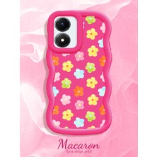 HONTINGA Vivo Y02S Uyumlu Kılıf Düşüme Önleyici Basitlik Anti Düşme Kamera Koruyucu Basit Kırmızı Yumuşak Silikon Couple Telefon Kılıfı Çiçekli Desen K9-0327