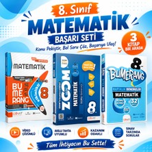 8. Sınıf Matematik Başarı Seti (Boomerang + Zoom + Haftalık Denemeler) | Günay Yayınları | 3 Kitap