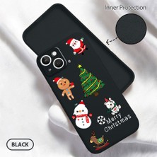 HONTINGA iPhone 13 ile Uyumlu Kılıfı Içi Kadifeli Düşüme Önleyici Basitlik Anti Düşme Kamera Korumali Noel Desen Telefon Kılıfı Kadın ve Erkek Için Uygundur K6-0048