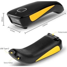 Tiger Perkon BS92 2d Karekod Bluetooth+2.4 Ghz Kablosuz Barkod Okuyucu (Kdo)