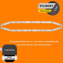 Uravas Store Arçelik,beko 32" CRH-A323030020764F-REV1.0,HW320WHB-N85 Tv LED Bar