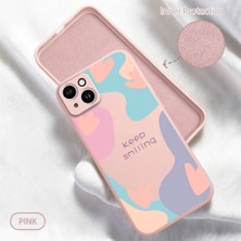 HONTINGA iPhone 14 Plus ile Uyumlu Kılıfı Içi Kadifeli Düşüme Önleyici Basitlik Anti Düşme Kamera Korumali Yaratıcı Desen Telefon Kılıfı Kadın ve Erkek Için Uygundur K6-0050