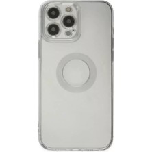 Uravas Store Apple iPhone 14 Pro Max Kılıf Santa Lens Silikon - Şeffaf