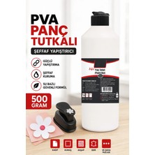 Hobialem Panç Tutkalı 500 gr Şeffaf Punch Glue Güçlü Esnek Yapıştırıcı Kuruyunca Şeffaflaşır