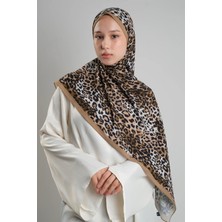 Giverny Bej Zera Şal Koleksiyon Italyan Dikişli Mucize Kumaş Leopar Desenli 202134_12