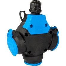 TPlast Tp Electric 3101-320-0300 Vidalı Bağlantı 16A Kauçuk Üç Yönlü Grup Priz