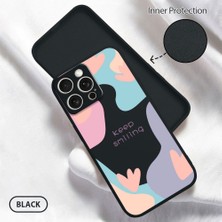 HONTINGA iPhone 15 Pro Max ile Uyumlu Kılıfı Içi Kadifeli Düşüme Önleyici Basitlik Anti Düşme Kamera Korumali Yaratıcı Desen Telefon Kılıfı Kadın ve Erkek Için Uygundur K6-0050