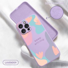HONTINGA iPhone 16 Pro Max ile Uyumlu Kılıfı Içi Kadifeli Düşüme Önleyici Basitlik Anti Düşme Kamera Korumali Yaratıcı Desen Telefon Kılıfı Kadın ve Erkek Için Uygundur K6-0050