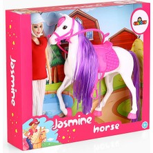 Galtoys Jasmine Atlı Bebek Beyaz-Pembe GLT-E301-B