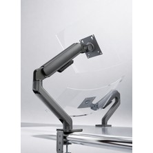 Pivot Lynx Series 17-32" Gazlı Pistonlu Tekli Monitör Kolu 10 kg Vesa Uyumlu Grey
