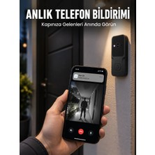 Bezos Hd Kameralı Akıllı Kapı Zili | Çift Yönlü Sesli Wi-Fi Görüntülü Kapı Zili