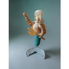 Hureggo Vintage 2000 Mcdonald's Disney Küçük Deniz Kızı Kral Triton Figür - 18 cm
