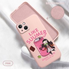 HONTINGA iPhone 13 ile Uyumlu Kılıfı Içi Kadifeli Düşüme Önleyici Basitlik Anti Düşme Kamera Korumali Karikatür Desen Telefon Kılıfı Kadın ve Erkek Için Uygundur K6-0047