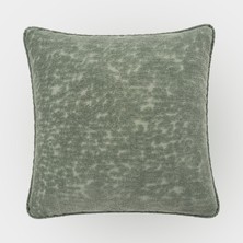 Lidoma Home "golden" Dokulu Kırlent Kılıfı - 45X45 - Su Yeşili