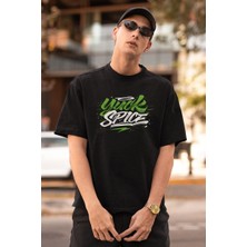 Mariposa Secret ERKEK Özel Baskılı Modern Fit %100 Pamuk Bisiklet Yaka T-Shirt