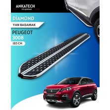 Ankatech Peugeot 3008 2 Dıamond Krom Yan Basamak 185 cm 2016-2023 A+ Kalite