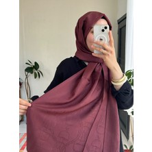 Noura Scarf Diamond Maria Şal Bordo