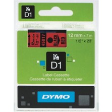 Dymo S0720560 D1 Yedek Şerit, 12 mm x 7 Mt, Mavi- Siyah (45016) (Kdo)