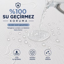 Karden Flower Elite Bambu Ekstra Sessiz 60X120 Bebek Için Yatak Koruyucu Sıvı Geçirmez Fitted Alez