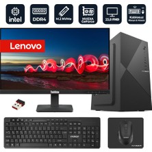 Xaser Officepro L22 Intel Core I5-12400F 8gb Ram 512GB M.2 Nvme SSD 2gb GT610 23.8" Lenovo Monitörlü Masaüstü Ofis Bilgisayarı
