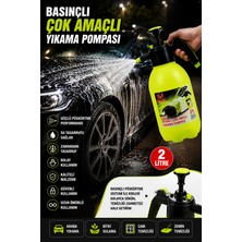 Sns Ticaret 2 Litre Basınçlı Yıkama Pompası El Tipi Basınçlı Ilaçlama Spreyi - Araç Yıkama, Cam Temizleme, Bahçe Sulama ve Çok Amaçlı Basınçlı Su Pompası