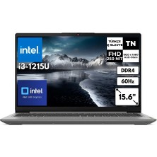 Lenovo Ideapad 3 15IAU7 I3-1215U 24 GB 4 Tbssd UHD Graphics 15.6" Fhd Freedos Notebook 82RK0188TXAT15