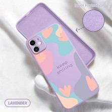 HONTINGA iPhone 11 ile Uyumlu Kılıfı Içi Kadifeli Düşüme Önleyici Basitlik Anti Düşme Kamera Korumali Yaratıcı Desen Telefon Kılıfı Kadın ve Erkek Için Uygundur K6-0050