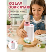 Bezos LED Aydınlatmalı Taşınabilir Mikroskop 80X-200X Ayarlanabilir Büyütme Özellikli