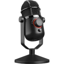Thronmax M3PLUS Mdrıll Dome Plus Siyah USB 96KHZ 24BIT Hd 3,5mm Ses Kontrol Ledli Mikrofon (Kdo)