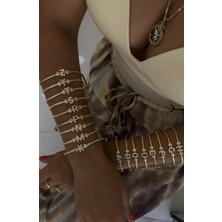 River Accessoriess 14K Zirkon Taşlı B Harfli Bileklik