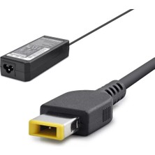 Uravas Store 20V 4.5A 90W Laptop Adaptörü - USB Tip Sarı Kare Uç - Ibm Uyumlu - Siyah HD784