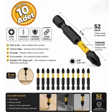 Zimak ZMK-1031 Ph 2X50 mm Torsion Manyetik Vida Sıkma Ucu Matkap Ucu (10 Adet)