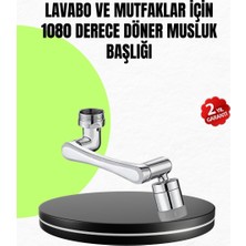 Uravas Store 2 Modlu 1080° Dönebilen Musluk Başlığı Esnek 3 Eklemli Hareketli Tasarım