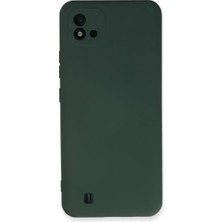 Uravas Store Realme C11 2021 Kılıf Nano Içi Kadife Silikon - Koyu Yeşil