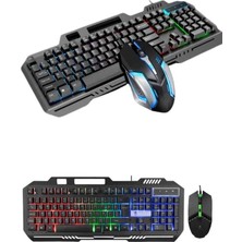 Uravas Store Gaming Oyuncu Klavyesi LED Aydınlatmalı Mekanik Hisli