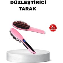 Uravas Store Dijital Ekranlı Seramik Saç Düzleştirici Tarak – 5 Kademeli Isı Ayarı Iyon Kontrollü