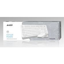 A4Tech A4 Tech FG1010 2.4g Beyaz Q Fn-Mm Klv+Optik Mouse Set (Kdo)