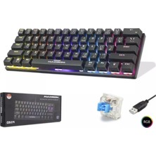 Nodar Hadron G509B Siyah Mekanik Gaming Mini Klavye Blue Switch Rgb (Kdo)