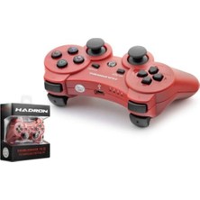 Hadron HD325K Ps3 Uyumlu Kablosuz Bluetooth Gamepad Oyun Kolu Doubleshock Iıı - Kırmızı (Kdo)