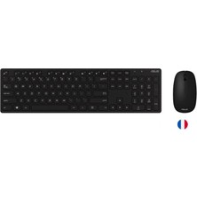 Asus W5000 Rusca Kablsouz Klavye-Mouse Set Siyah (W5000-RUS-SYH) (Kdo)