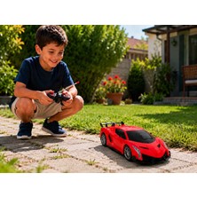 Arlina Home Kids Uzaktan Kumandalı  Işıklı Kırmızı Spor Araba