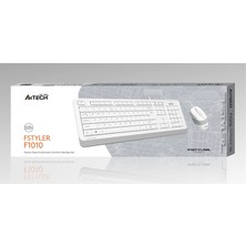 A4Tech A4 Tech F1010 Q USB Beyaz Fn-Mm Klv+Optik Mouse Set (Kdo)