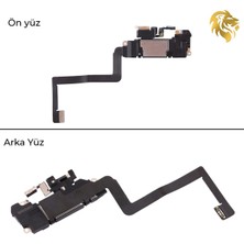 Arsking Iphone 11 Iç Kulaklık Üst Hoparlör ve Mikrofon Sensörü Komple Set Gelen Ses Speaker Ahize Hoparlörü 11 Uyumlu Iç Kulaklık Üst Hoparlör Gelen Ses Speaker Ahize