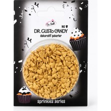 Dr. Gusto Altın Kalp Konfeti Pasta Süsleme Şekeri