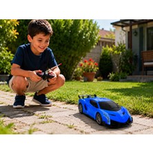 Arlina Home Kids Uzaktan Kumandalı Işıkılı Mavi Spor Araba