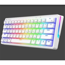 Gameagle GE2015 Poseıdon Rgb Kablolu Us Layout Mekanik Beyaz Oyuncu Klavyesi (Kdo)