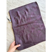 Noura Scarf Pırlanta Orin Şal Koyu Vizon