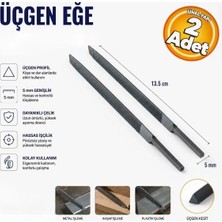 Meşem MSM524 Üçgen Eğe Ince Diş 5 mm Eğe Üçgen (2 Adet)