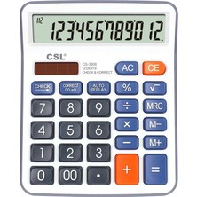 Csl CS-3806 12 Hane Masa Tipi Hesap Makinesi (Kdo)
