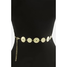 Uravas Store Çiçek Metal Zincir Kemer